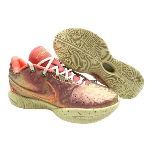 NIKE LEBRON XXI 21 EMBER GLOW ELEMENTAL GOLD MEN SHOES FN0708-800 Size 10 New!! - Picture 7 of 15